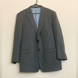 Ermenegildo Zegna Men Gray striped Sport Coat Size 56R
